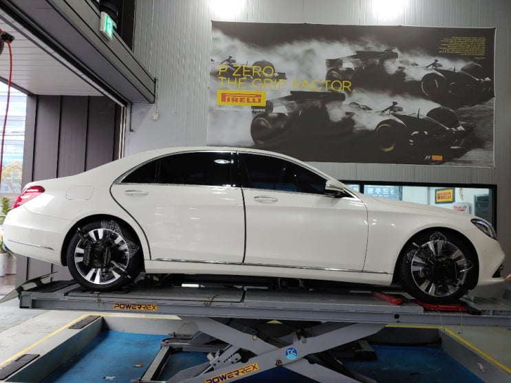  광주 벤츠 S400D 휠과 타이어는 피렐리 농성점에서~