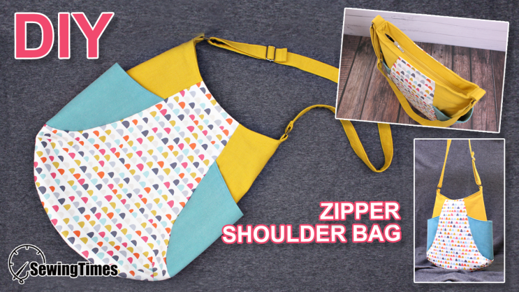  ZIPPER SHOULDER BAG FREE PATTERN 튤립 숄더백 무료패턴