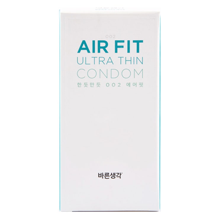 바른생각 002 에어핏 콘돔, 12개입, 1개