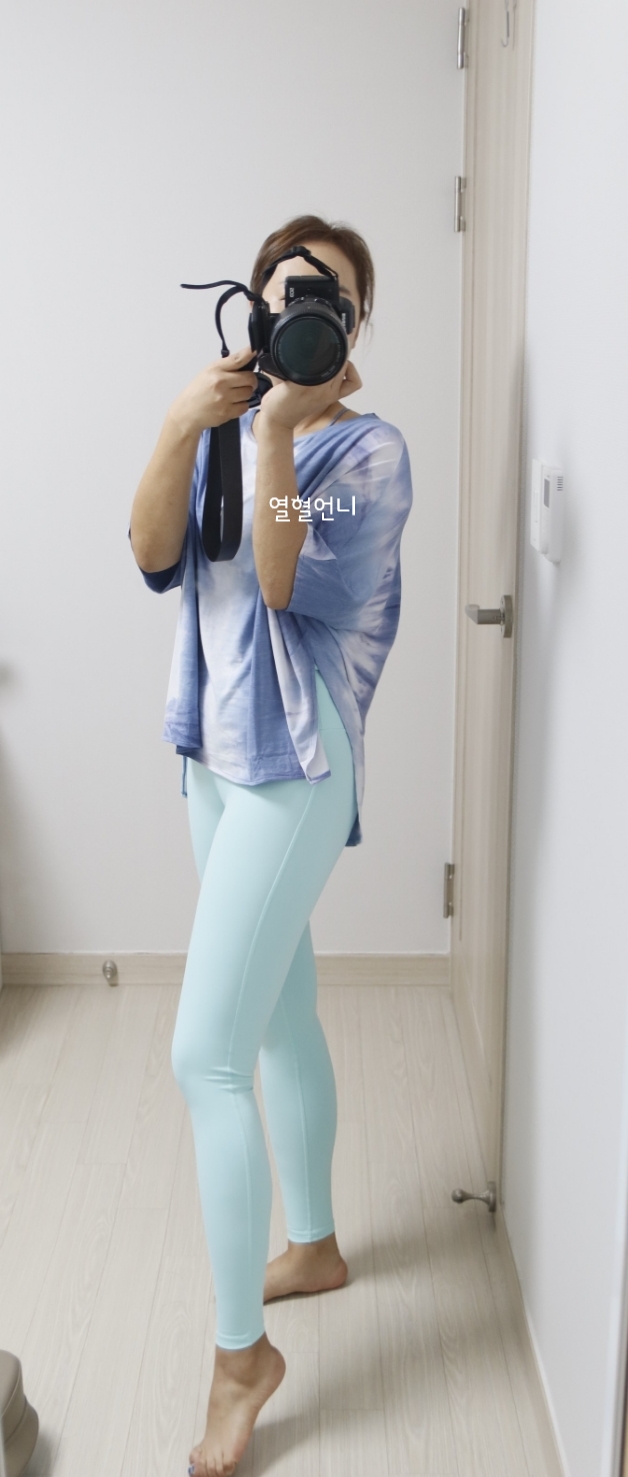  상큼한 컬러감있는 필라테스 레깅스 시에나로 커버업!!