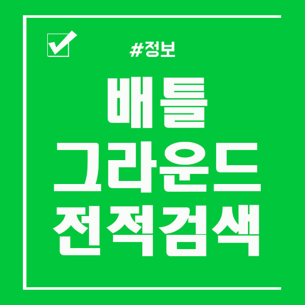  배틀그라운드 전적확인 쉽고 빠르게 하는법 공유