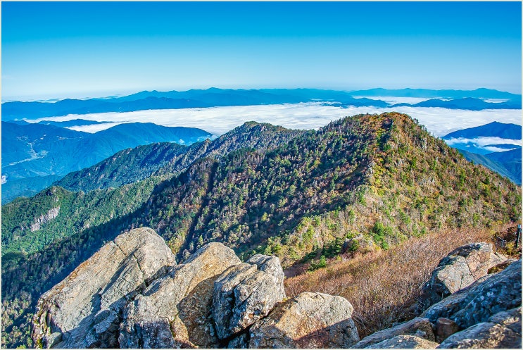 지리산 천왕봉 단풍 / 지리산 제석봉 단풍 / 지리산 천왕봉 아침