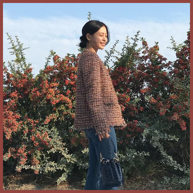  고민시 인스타그램 여자아이들 수진 공항패션 폴스부띠끄 가방