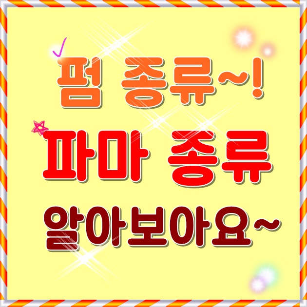  [펌 종류] 파마 종류에 대하여 알아보아요~!