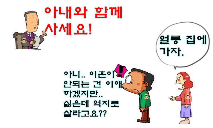  가출 남편을 상대로 이혼청구가 아닌 부부 동거 청구를?