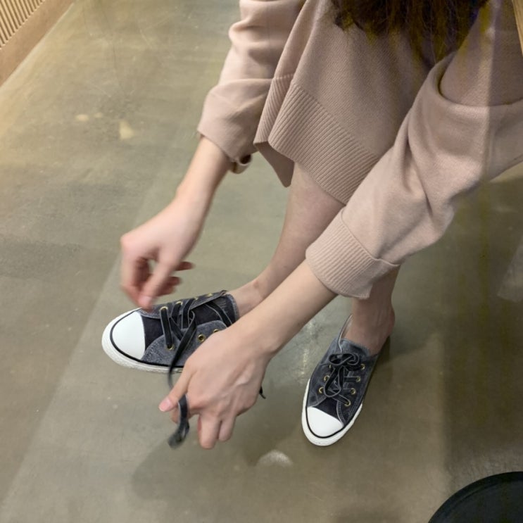  컨버스뮬 벨벳 후기  (+한량의 룰루랄라 일상)