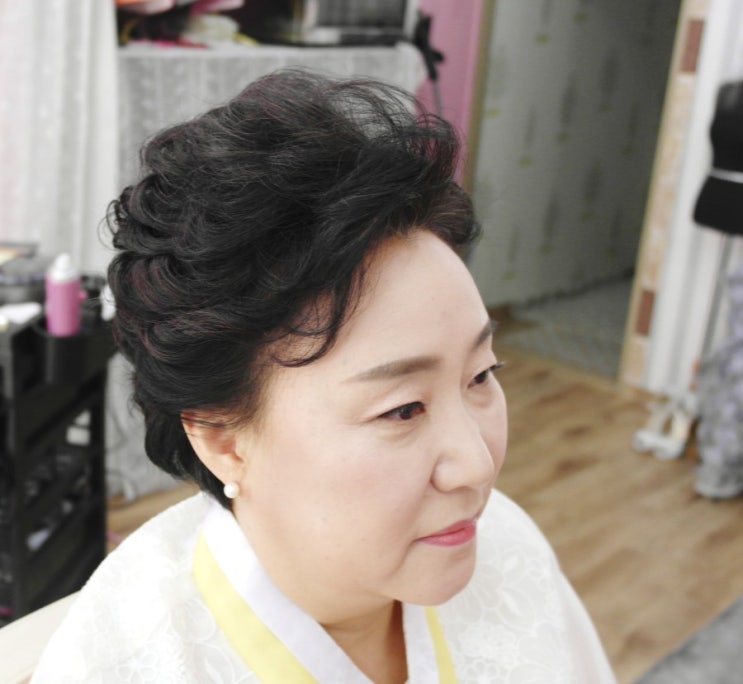  시지 출장 메이크업 헤어 결혼식참석한복머리