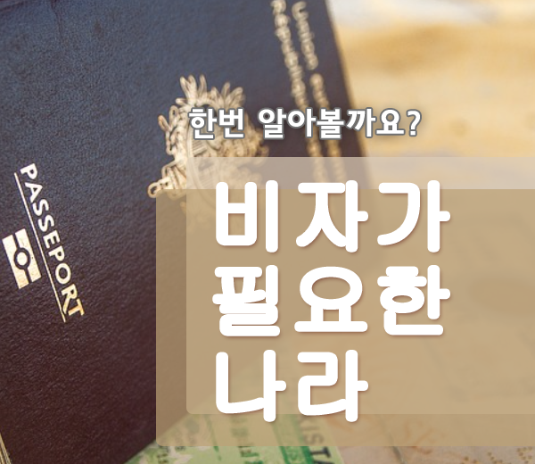  비자 필요한 나라 어디어디?!