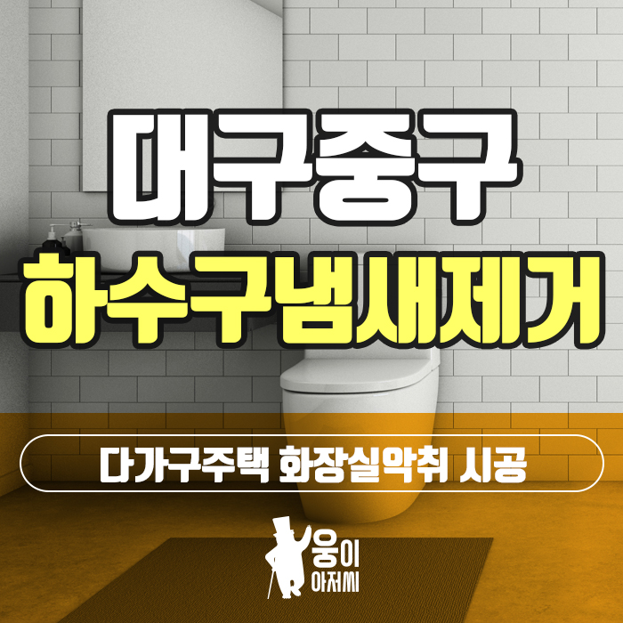  대구중구하수구냄새제거 다가구주택 화장실악취 시공