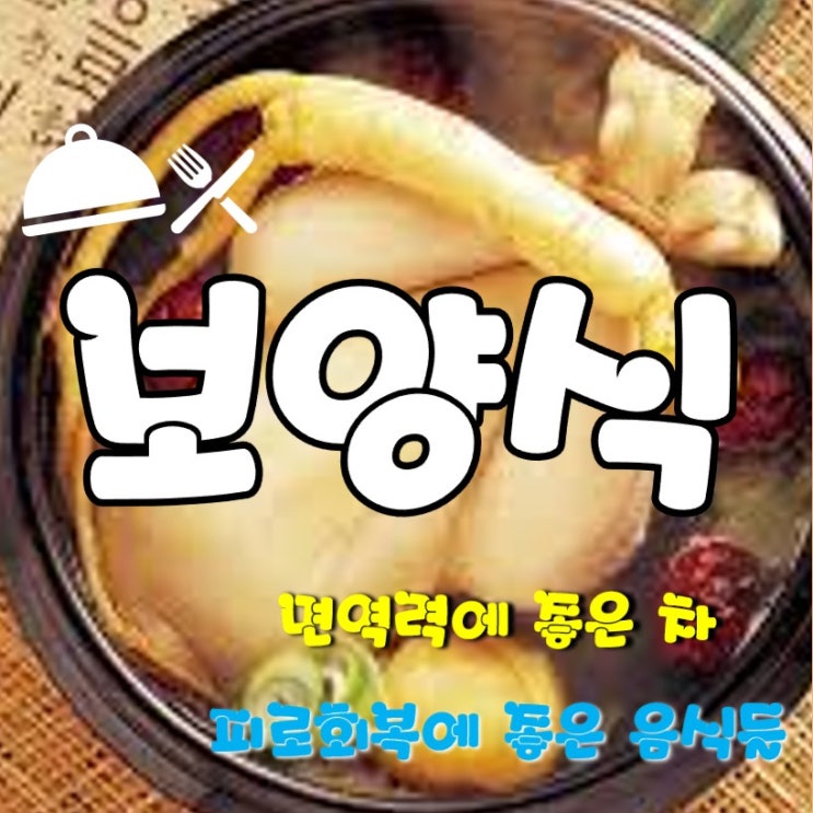  [보양식] 면역력에 좋은 차, 피로회복에 좋은 음식 알아보기~