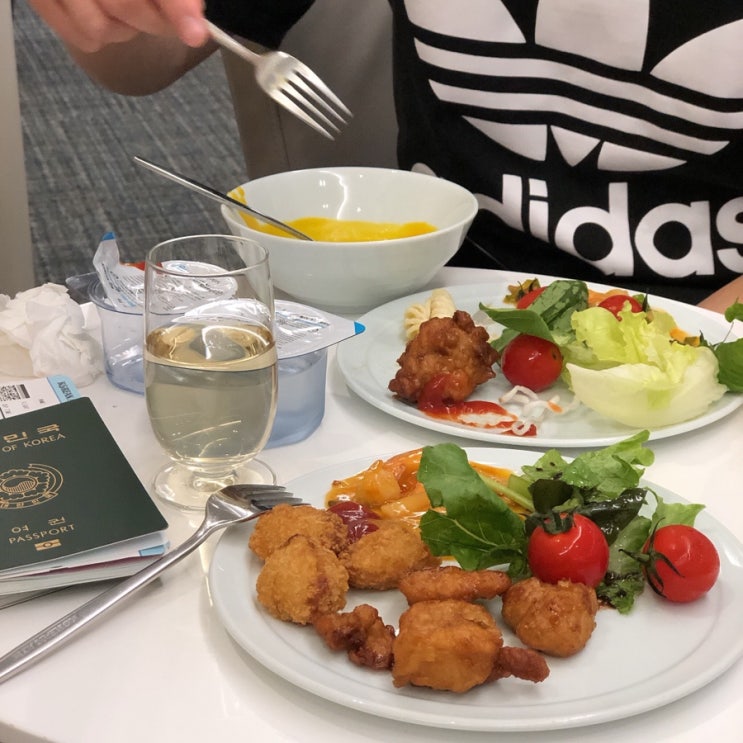  하와이 신혼여행 인천공항 2터미널 대한항공 KAL 칼라운지, 샤워룸 후기ㅣ대한항공 프레스티지석ㅣ대한항공 비즈니스석 기내식 후기 