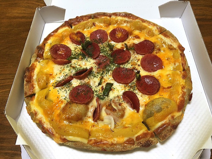 [Review] 피자마루 골드페파로니 피자