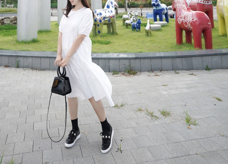  여자 스니커즈 진주 포인트예뻐요 ! 마크모크 스니커즈 마켓할인중