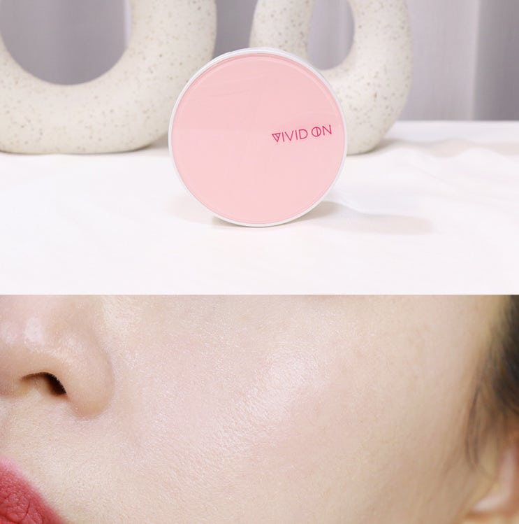  트렌드위드미 비비드온 블링쿠션 바르고 요즘 대세 꾸안꾸메이크업 완성했오요.