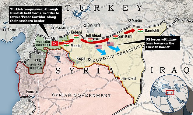 터키군, 시리아內 쿠르드족에 대한 공격 개시