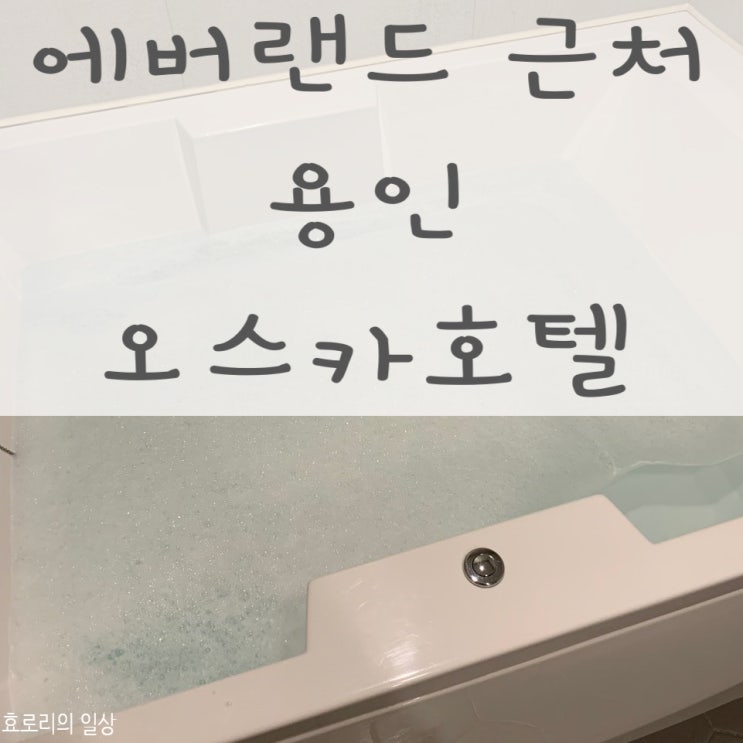  에버랜드 근처 용인호텔 오스카에서 나홀로 호캉스! 스파는 필수