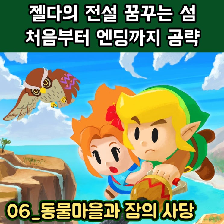  젤다의 전설 꿈꾸는 섬 공략 06~동물마을과 잠의 사당