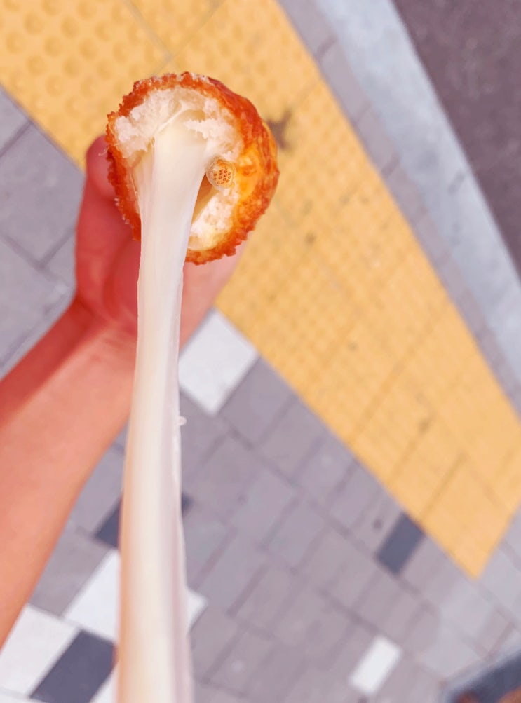  치즈가 쭈우우욱~~ 통모짜 핫도그 추천!! 명량핫도그 추천메뉴/ 명량 쌀 핫도그 감천점/ 식사 후 간식이 생각날때!!/ 역시 믿고 먹는 명량핫도그