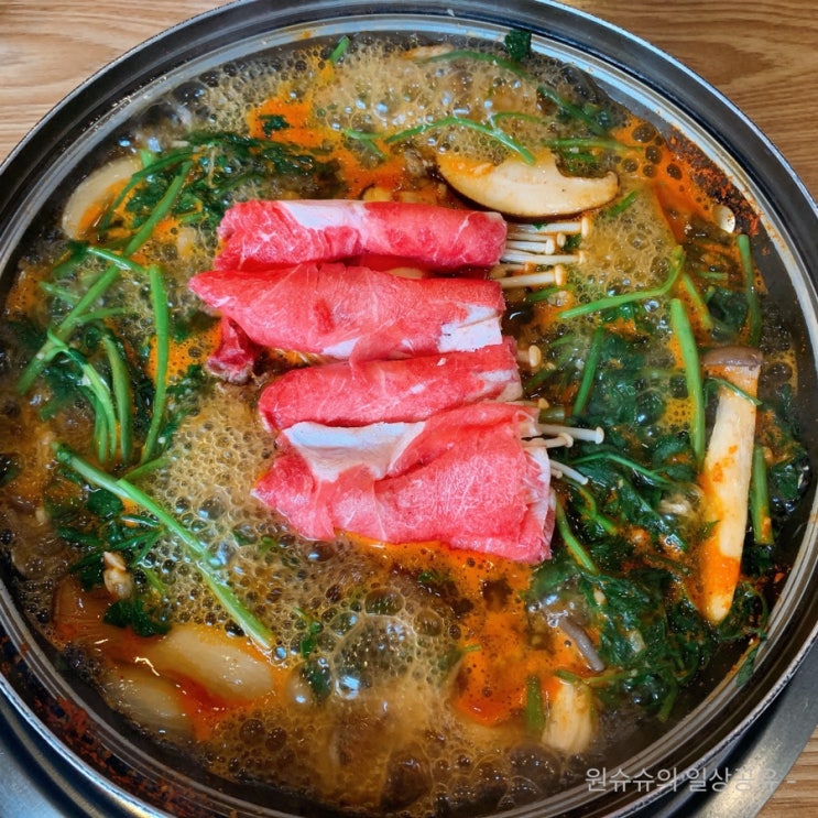  부평샤브샤브 시원칼칼한 그맛! 부평시장역 맛집 뽕빨샤브버섯칼국수