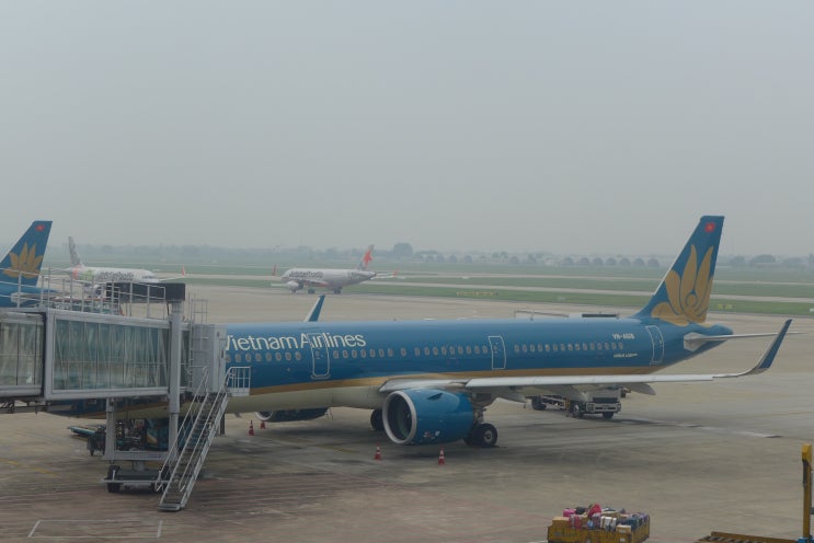 베트남항공 국내선 하노이에서 나트랑 깜란 HAN -&gt; CXR VN1565 A321