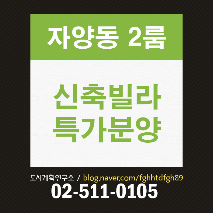  자양동 투룸빌라 분양, 구의역 신축투룸 분양