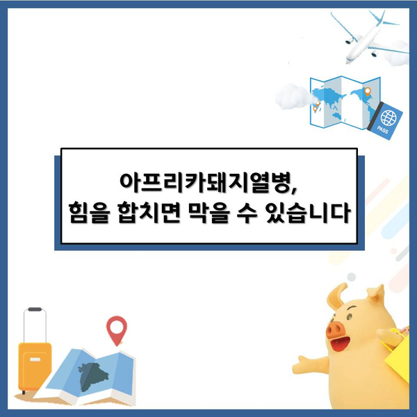  "아프리카돼지열병, 이제 그만" - 예방과 대책은 이렇습니다