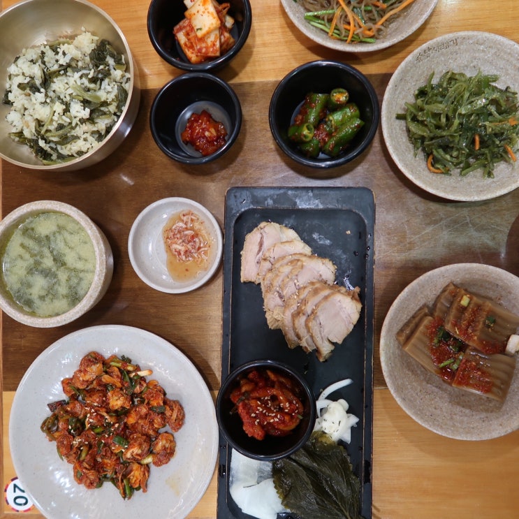 [국회의사당역맛집 추천]국회의사당근처 맛있는밥집, 국회의사당역  순남시래기 서여의도점 "시래기 꼬막정식&도마수육정식"