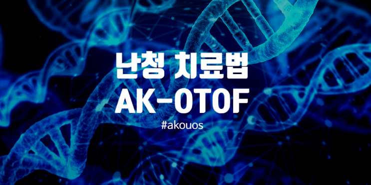 감각신경성 난청 유전자 치료법 아쿠오스 AK-OTOF
