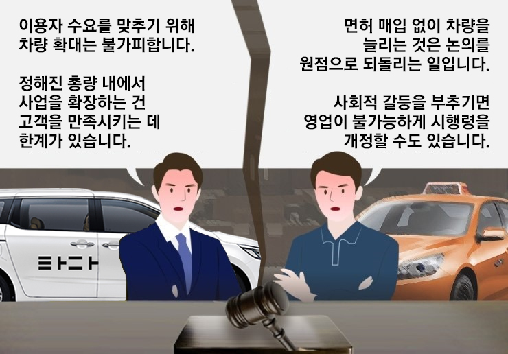 [네티즌 참여재판] 다시 불붙은 '타다' 논쟁…차량 1만대는 불법?