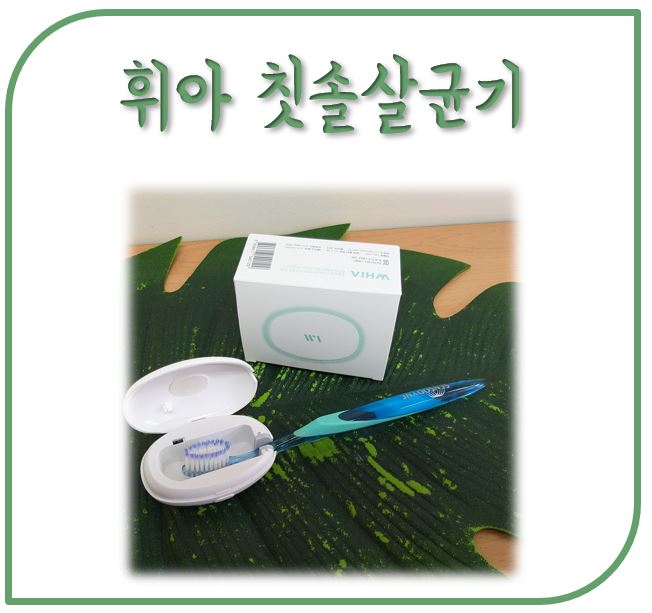  디자인 귀여운 휴대용 칫솔살균기  휘아 칫솔살균기