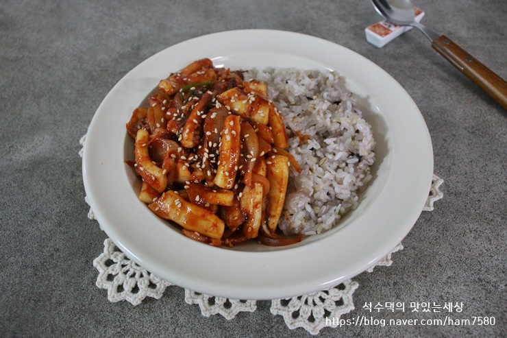  수미네반찬 오징어덮밥 매콤 달콤 입맛 돋아요!