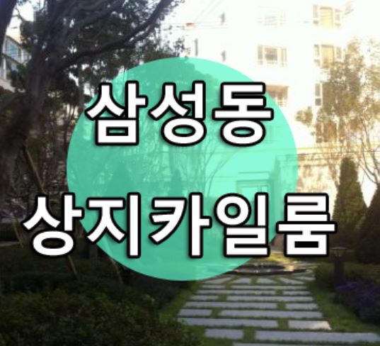 삼성동 상지카일룸 고급빌라 전세