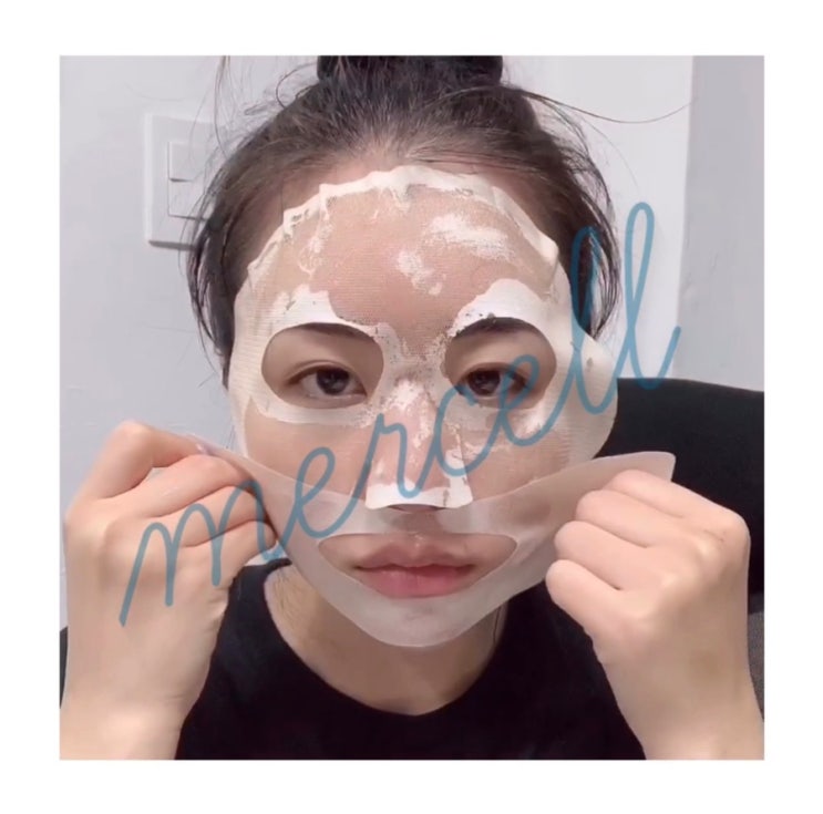  메르셀 MERCELL 사르르 녹는 신기한 콜라겐 마스크 사용법 _ 유튜버 포니 추천템