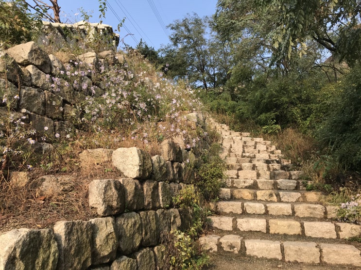  [한양도성 스탬프투어1] 서론, 돈의문-인왕산-창의문-숙정문(북악산). 예상치 못했던 계단구간. 인왕산이 이리 가파른 산이었다니.
