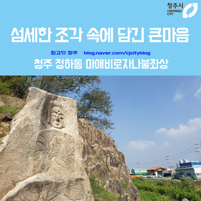  섬세한 조각 속에 담긴 큰마음 - 청주 정하동 마애비로자나불좌상