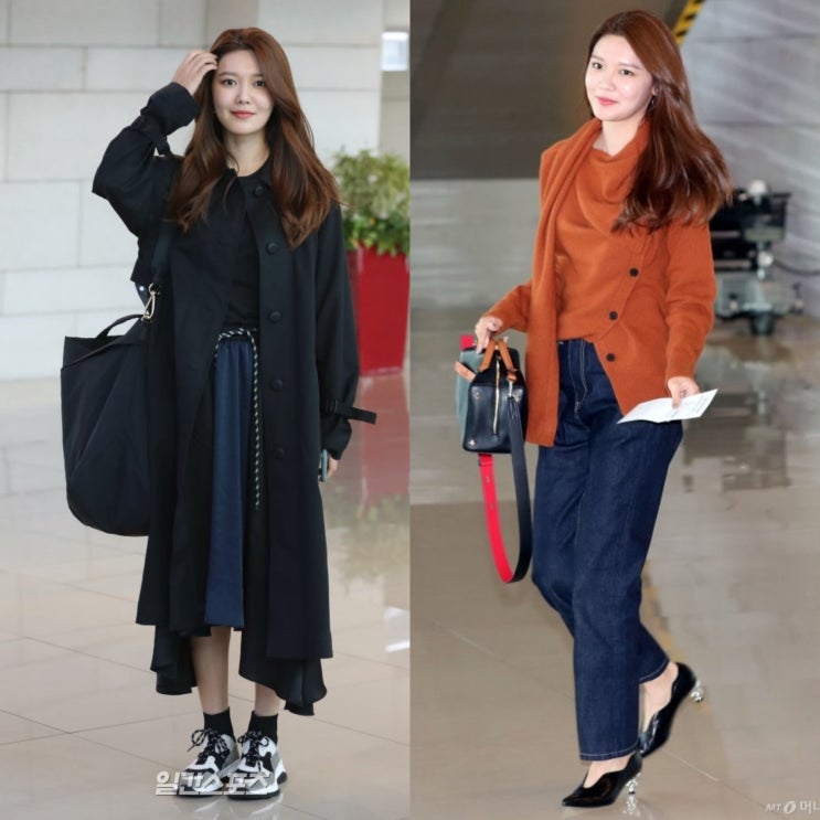 소녀시대 수영 공항에서 선보인 가을 패션