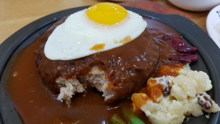  [고양/일산/행신] 단짠 우스터 소스맛에 뭍힌 극과 극 식감의 함박스테이크 _ 정다래 함박스텍