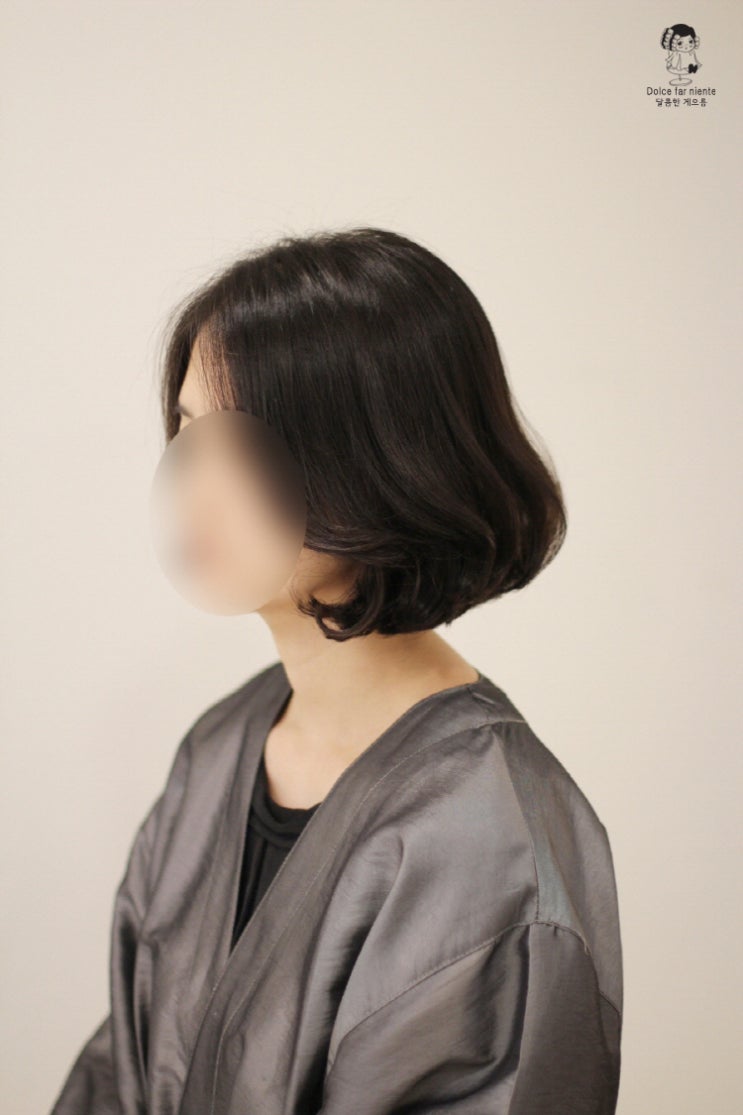  단발 루즈펌 손질편한 머리 찾는다면 이거지~