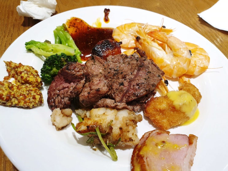  부천상동역 맛집 애슐리퀸즈 갈릭시즌 평일디너