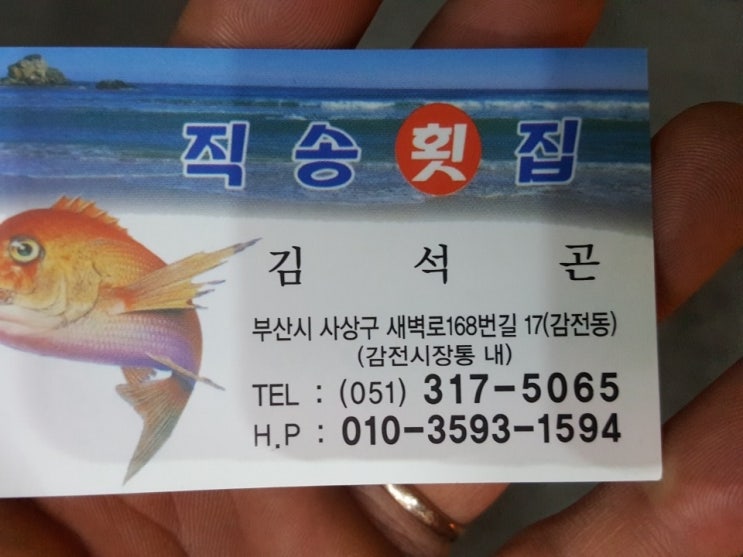  《부산 사상구 맛집》 감전동-감전시장 직송횟집 친절함에 반하다.