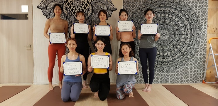  요가지도자자격증 나비요가더옴 목동점에서 수료했어요