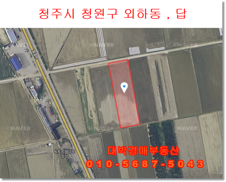  충북경매 청주 청원구 외하동 토지경매 대박경매부동산 땅