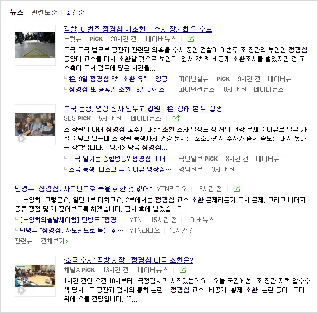  조국 법무장관 관련 <소환 vs 출석요구> 구분하자