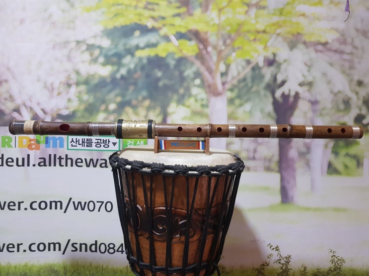  반점죽 대금 D 키 (1008 번) - 멋스러운 외관, 부드럽고 풍부한 음색을 가진 소리내기 쉬운 가요대금 (40)