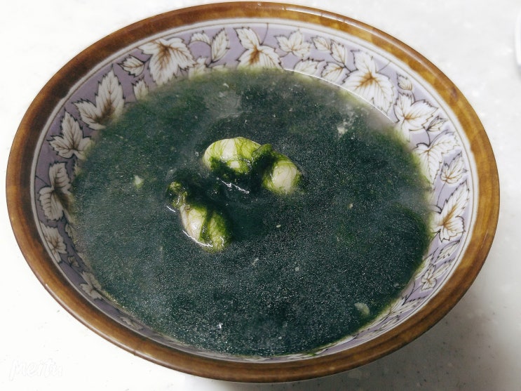  매생이 굴국 끓이는법 정말쉬워요.