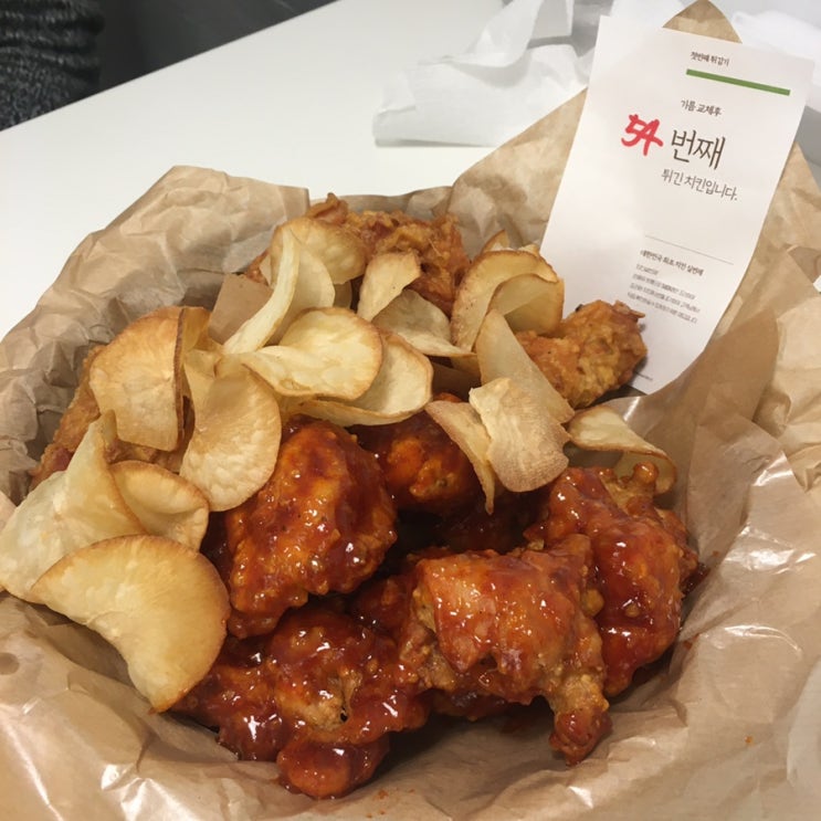  삼전역 맛집 : 바른치킨 잠실점 양념 존맛 치킨집
