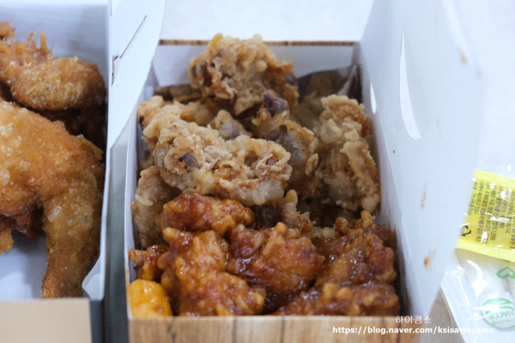  주차가능 은마상가맛집 오미닭강정 정말 바삭했던 모래집과 통닭 가성비 최고!!