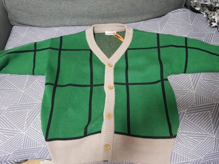  19fw 리미떼두두 완두콩가디건 사이즈 착샷 후기!Green pea knit cardigan