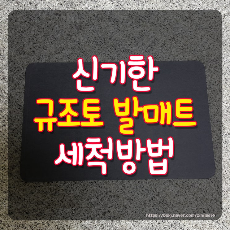  선물로받은 신기한 규조토 발매트 세척 방법은?