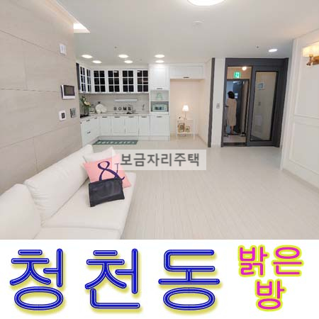  청천도 신축빌라 100% 추천 빌라 방3 화2
